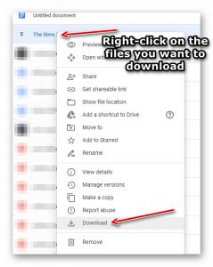Download your files