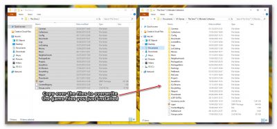 Overwrite your documents game files
