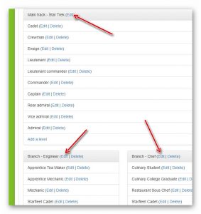 Add images to your career and main tracks