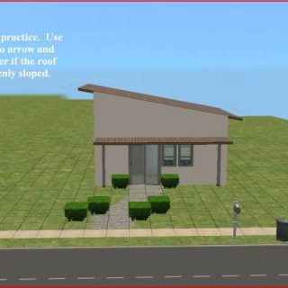 Sloping Roof for Sims 2 Base Game