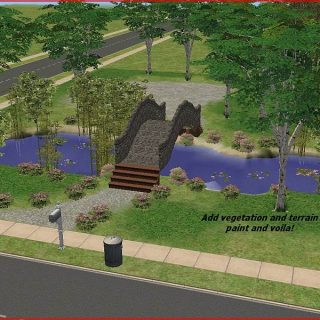 Sims 2 Arched Bridge Tutorial