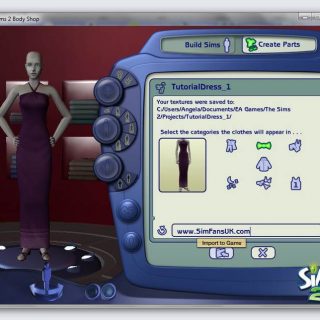 Beginner's Guide To Sims 2 Body Shop - Recolouring Clothes