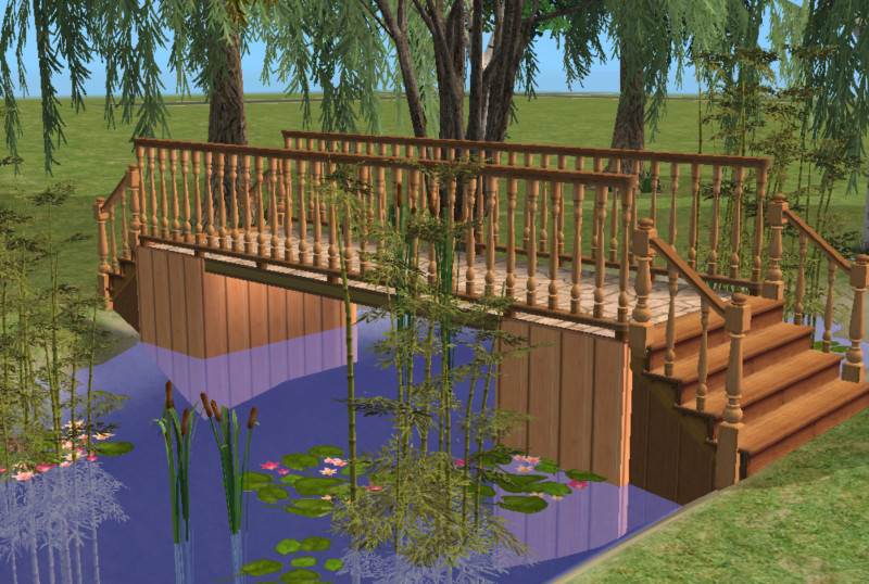 Building a bridge over water in Sims 2 Sim Fans UK