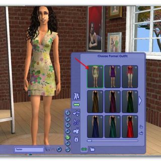 Sims 2 - Recolouring Clothes Using Gimp