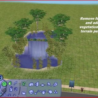 Sims 2 - simple waterfall tutorial