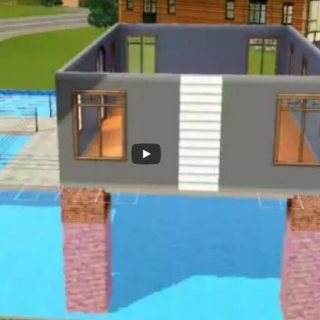 Sims3 Build a house over swimming pool tutorial