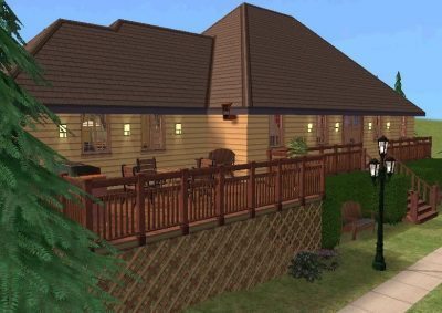 Lakeside Cabin - Base Game, No CC