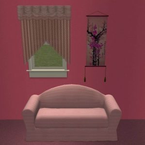 Tickled Pink - Couch and Picture Set