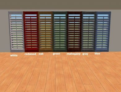Floor to Ceiling Shutter in 7 Colors