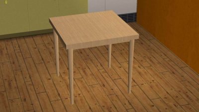 Simple Wooden Dining Table