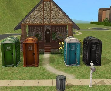 Recolorable Porta Potty