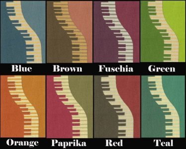 Piano Keyboard Rug Recolours