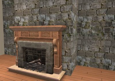 Old 'n' Grey Brick Wall Covering