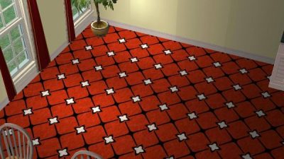 Red/Black Floor Tile