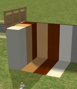Full tile Wood Column with fence