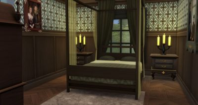 Tiny Gothic Bedroom